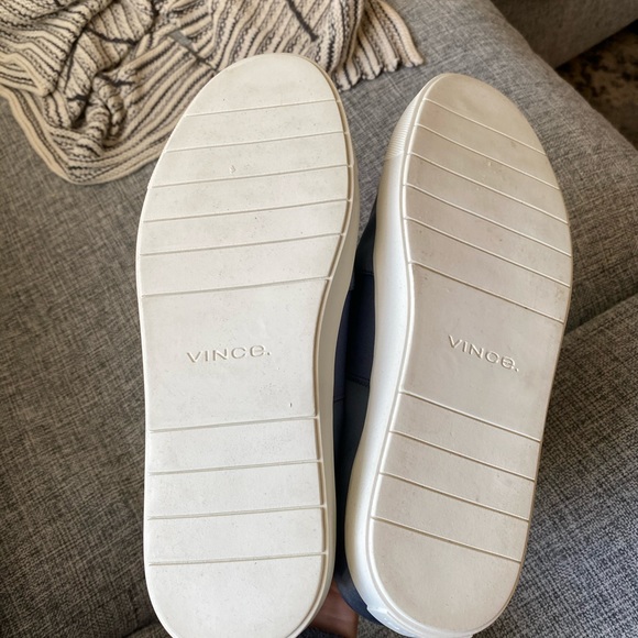 Vince Corbin Gentian Satin Slip on Sneakers - Picture 4 of 5